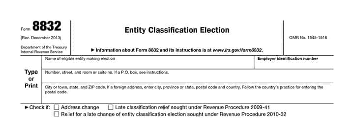 Form 8832 Step 1