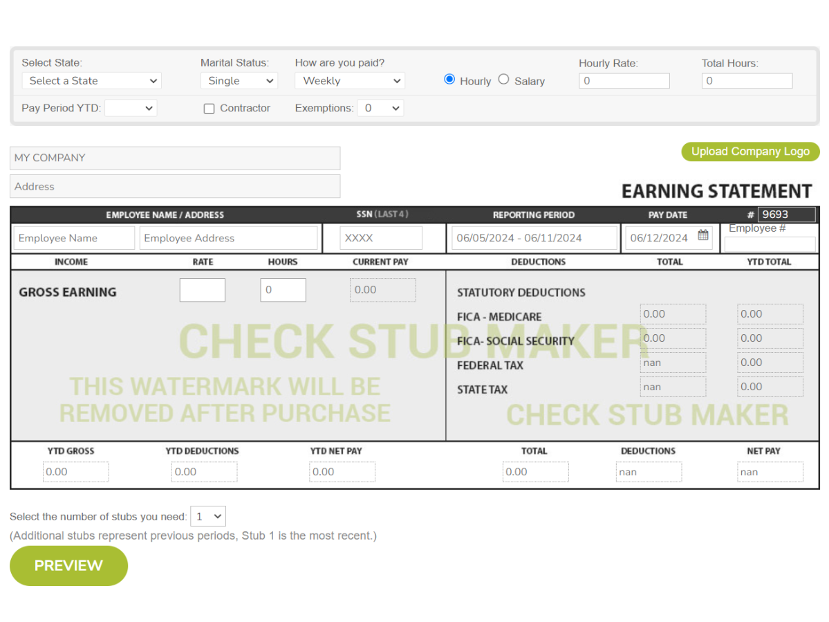 paycheck stub maker